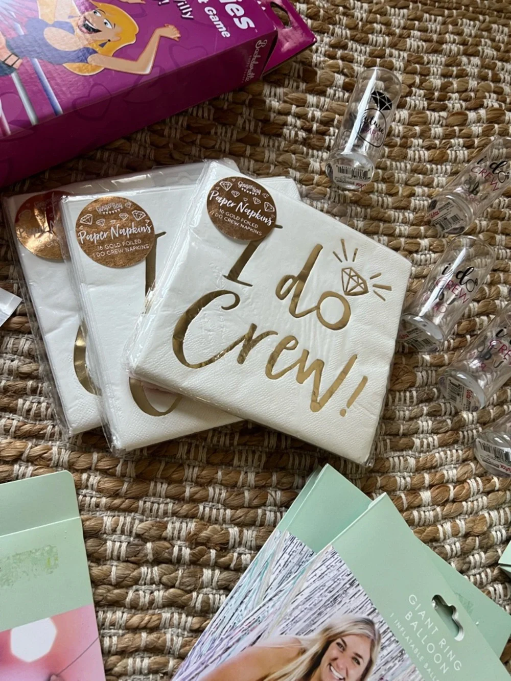 'Bride' Bachelorette Party Kit - I Do Crew Supplies bundle. Over $250 Value